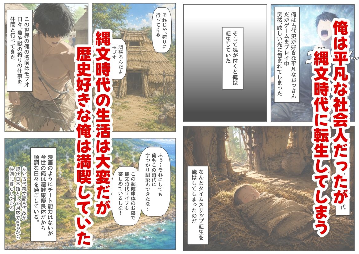 縄文時代に俺が転生したら、性風習が叡智すぎた件 - サンプル画像 1