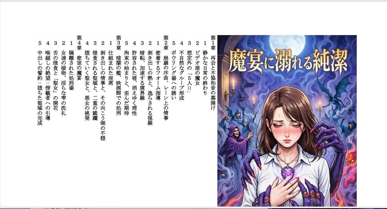 魔宴に溺れる純潔 - サンプル画像 1