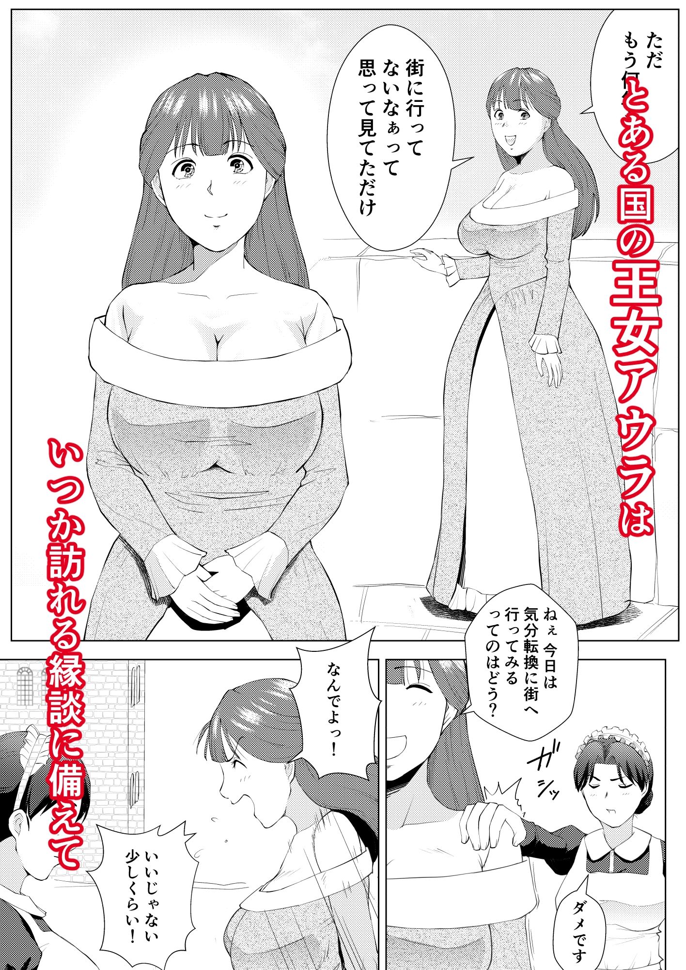 無知な王女のお仕事体験  娼館で初めての性交 - サンプル画像 1