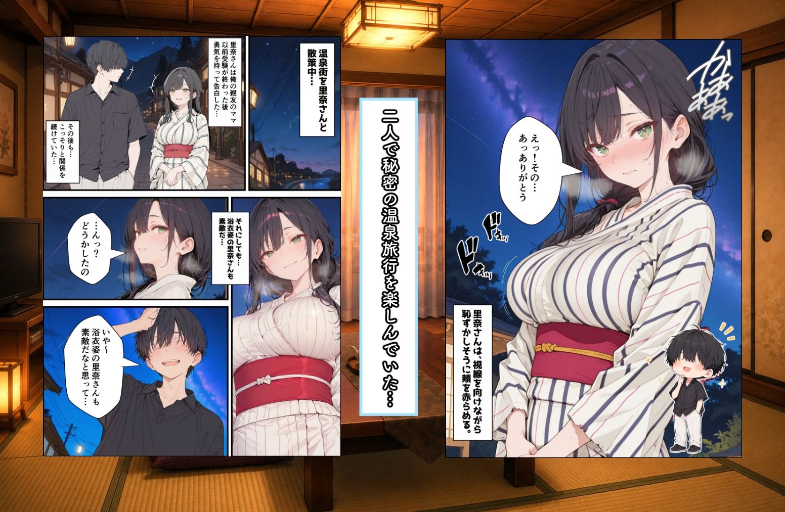 親友のママに欲情しちゃった僕は土下座して膣内射精させてもらいました 〜 秘密の温泉旅行 〜 - サンプル画像 2