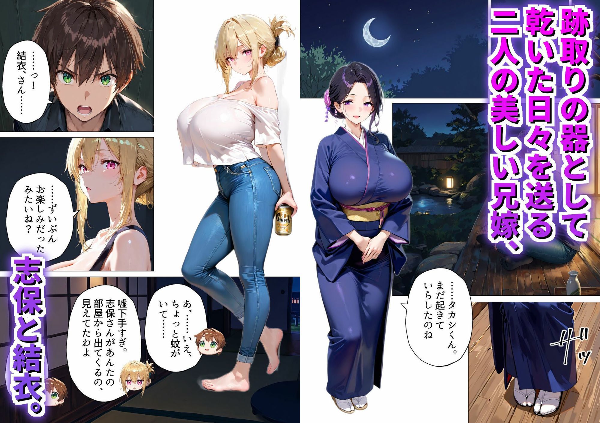 種付けの代役 〜期待外れの末っ子が、二人の兄嫁に托卵を強要されるまで〜 - サンプル画像 1