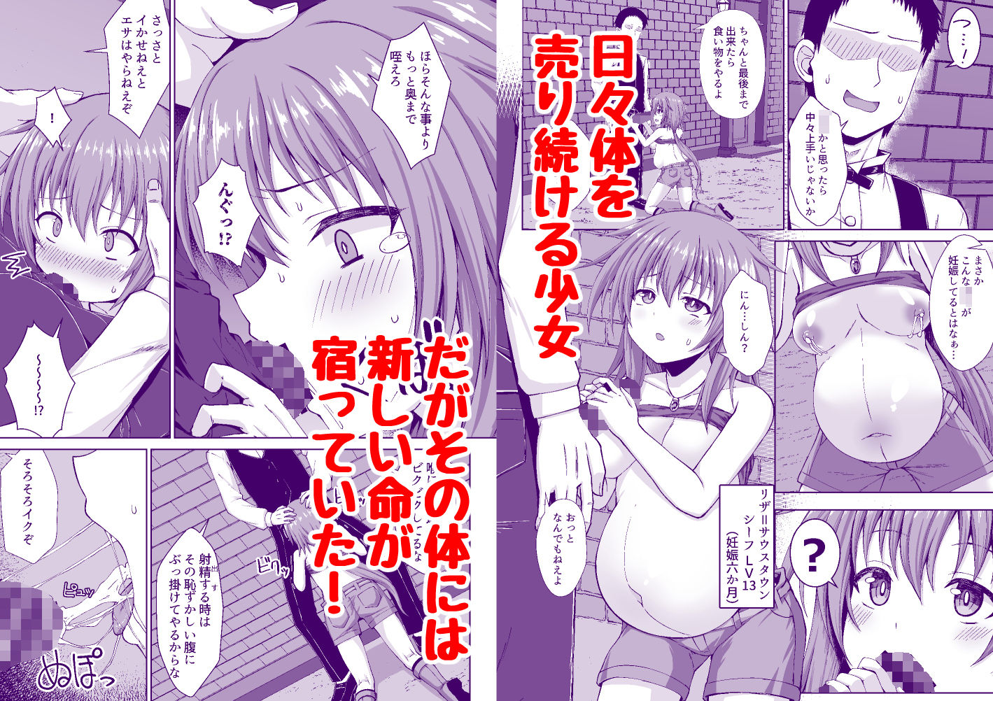 シーフ娘が妊娠中もいっぱいエッチして望まぬ形でママになっちゃう本 - サンプル画像 1