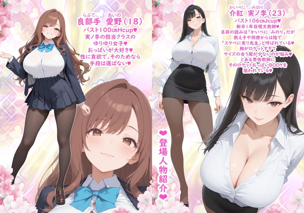 狙われたロケットおっぱい女教師！おぢアタックに悶絶するJカップBODY - サンプル画像 2