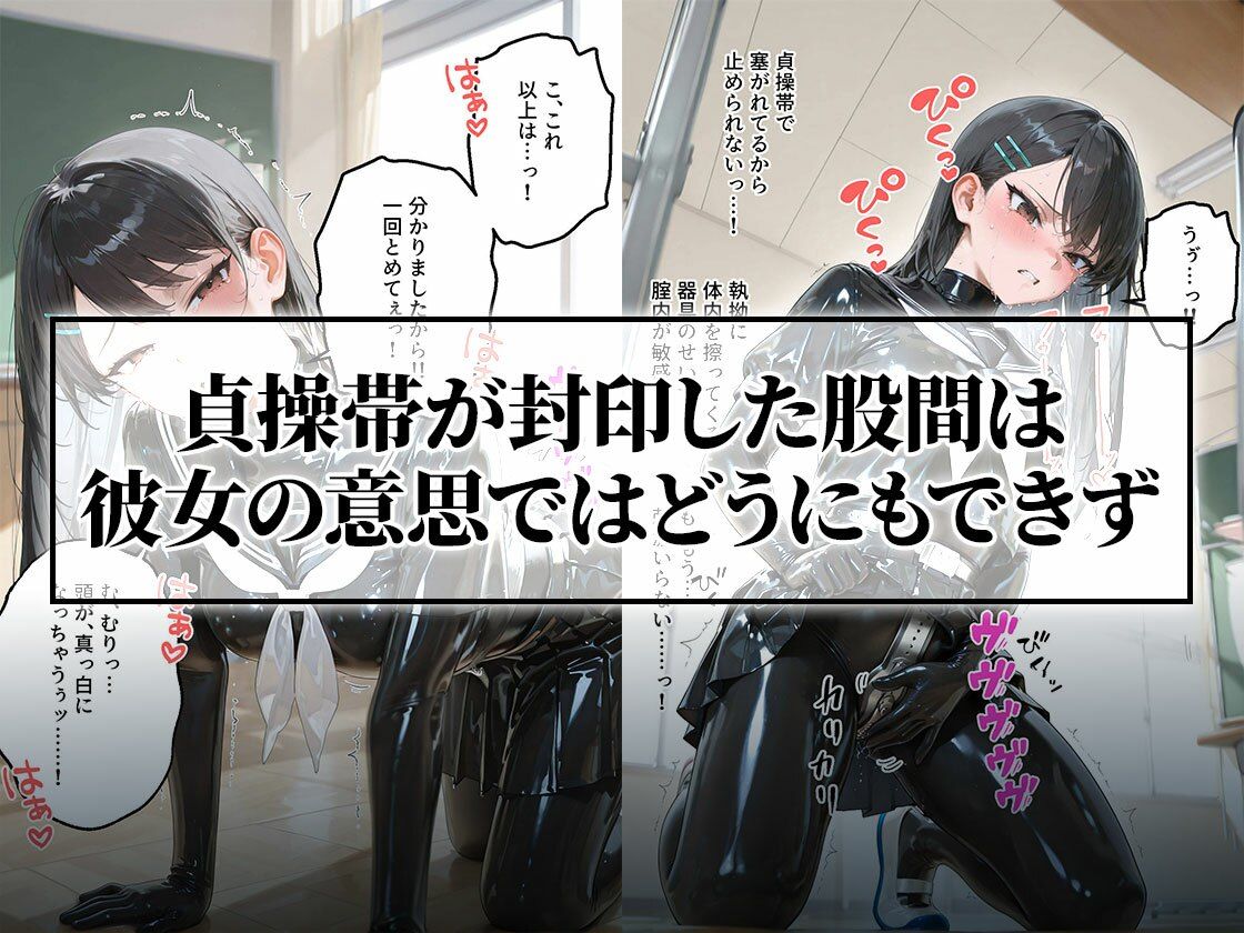 【貞操帯×未開発陥落】逃げ場のない絶頂漬けに思考がとろける風紀委員 - サンプル画像 5