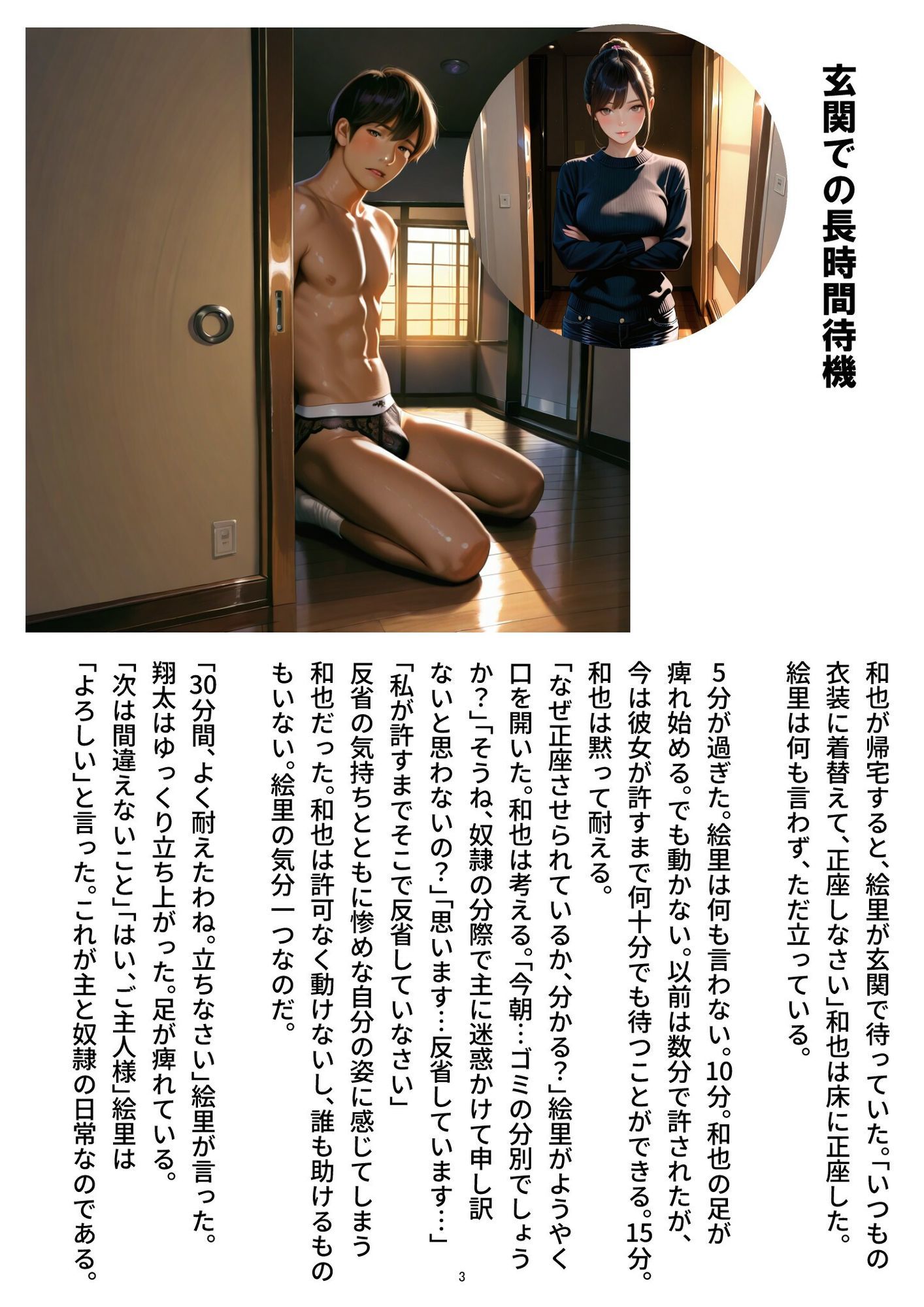 僕は彼女の下僕です〜S女性に支配されるM男の主従生活〜  VOL.3 - サンプル画像 1