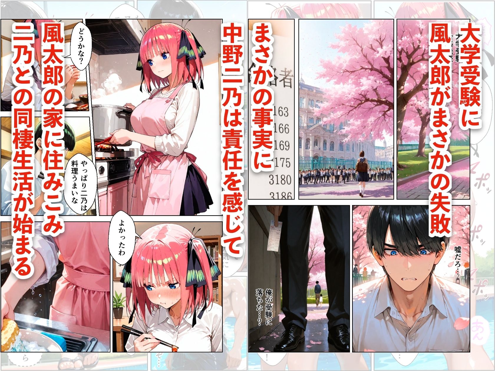 中野二乃とプールでイチャラブデート 中出しHをした話 - サンプル画像 1