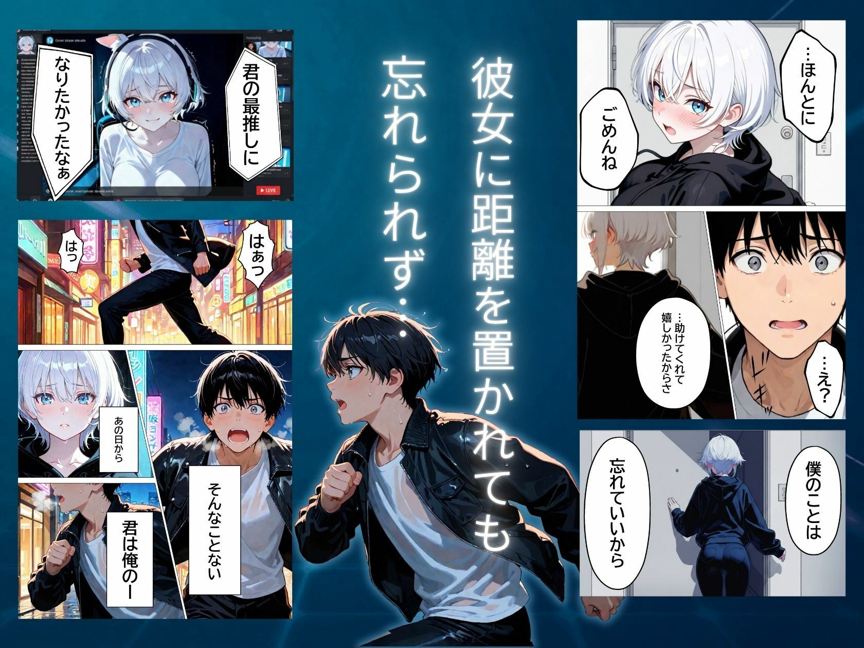 推しじゃない巨乳Vtuberに嫉妬されて朝まで騎乗位で犯●れたら、俺は恋に落ちてしまった - サンプル画像 6