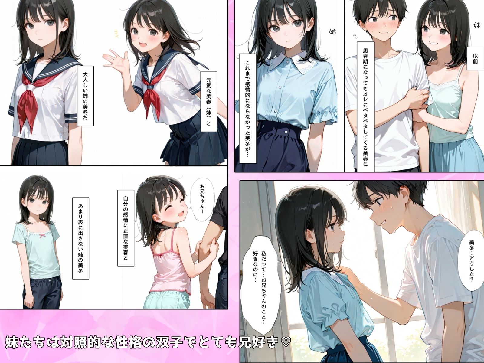 双子の妹が兄離れしてくれない - サンプル画像 2