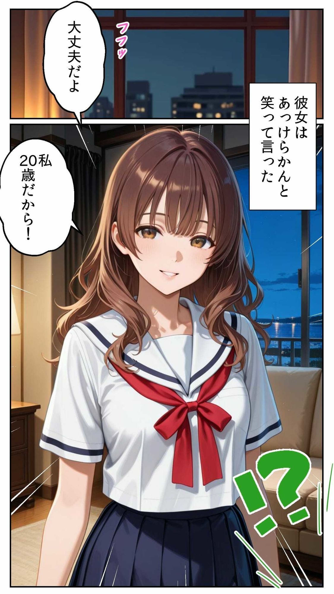 制服の誘惑 〜深夜の過ちと運命の再会〜 - サンプル画像 2