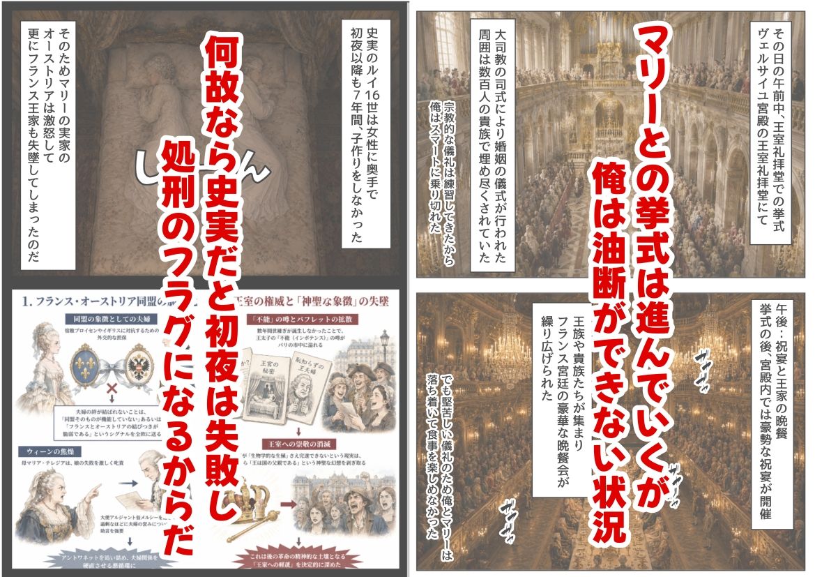マリーアントワネットの夫に転生した俺は、ギロチン処刑を回避したい件 - サンプル画像 4