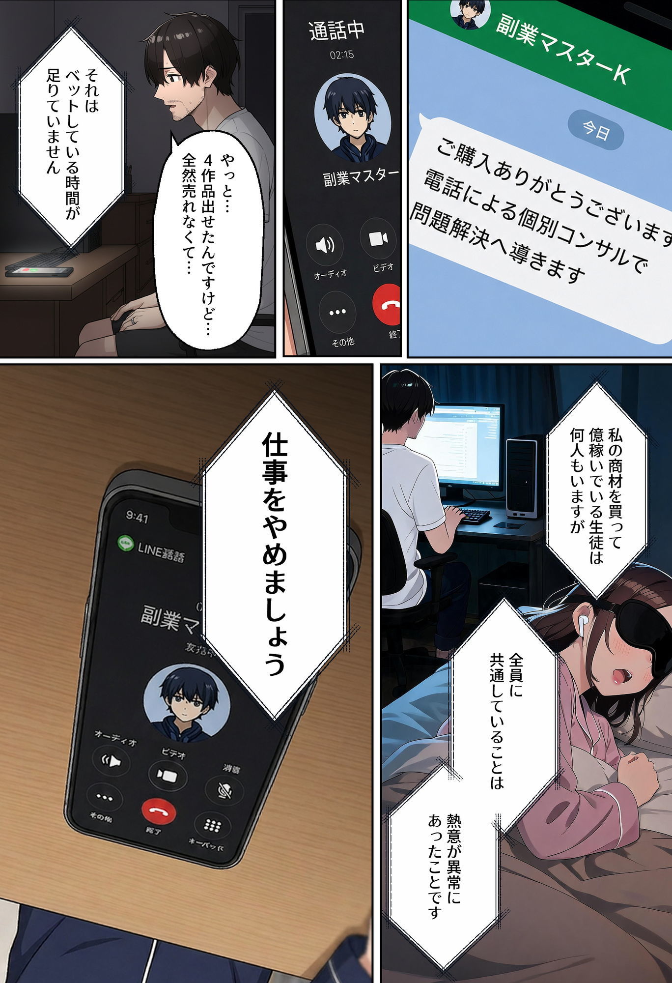 【NTR】「情報商材なんかに手を出さなければ…」〜AI副業で破産した夫の隣で、快楽堕ちする妻〜 - サンプル画像 4