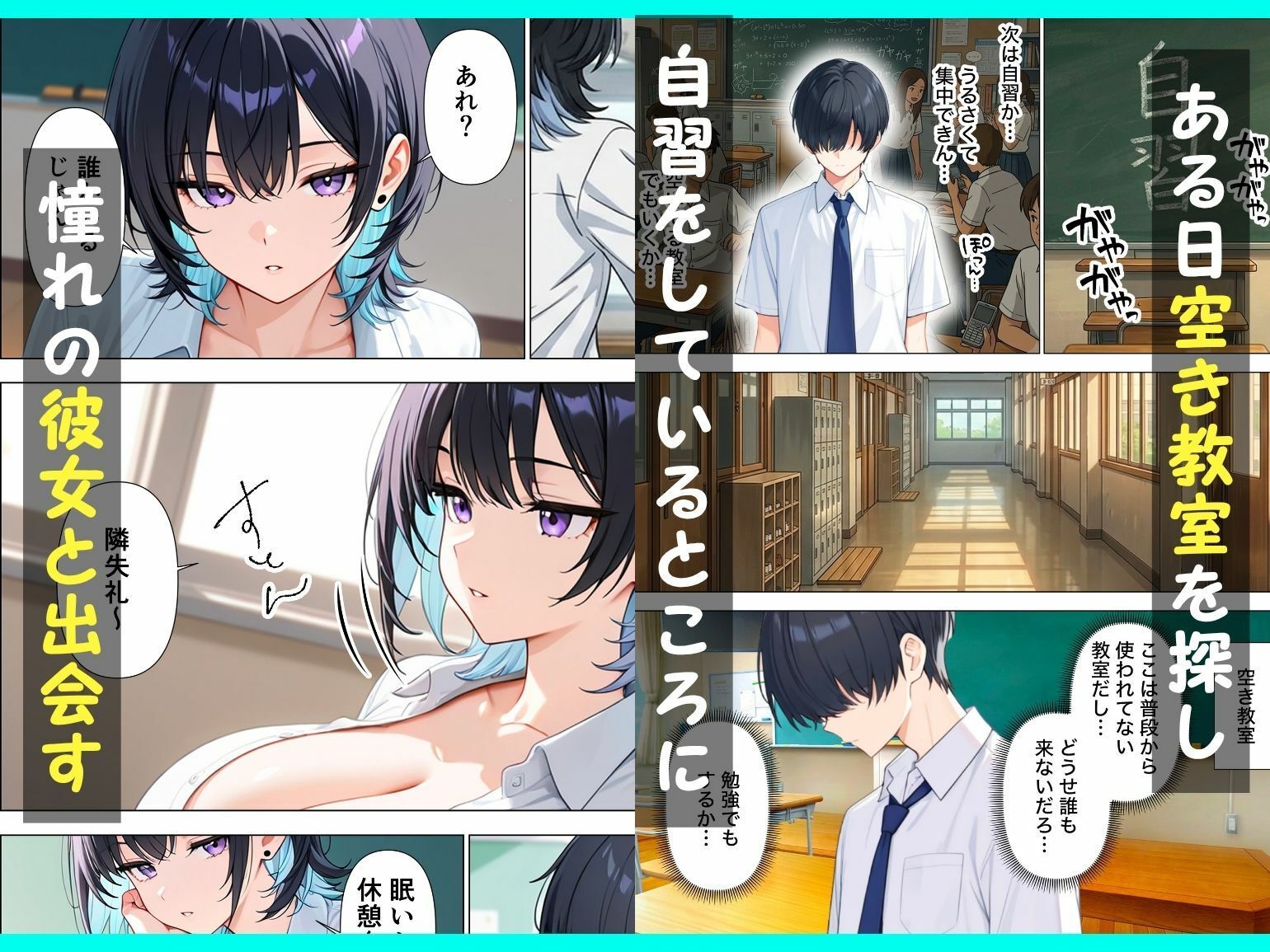 童貞陰キャの僕がジト目クールギャルと絶頂しないと出られない部屋で生ハメセックスしまくる話 - サンプル画像 2