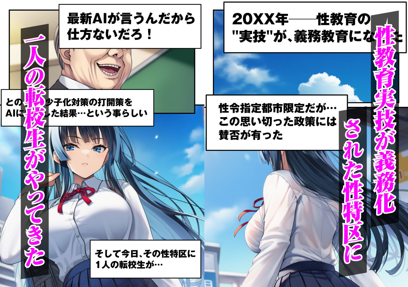 ずっと好きだった強気な俺の幼馴染が、セックス実習で目の前で堕とされた話〜性教育実技が義務化された世界〜 - サンプル画像 1