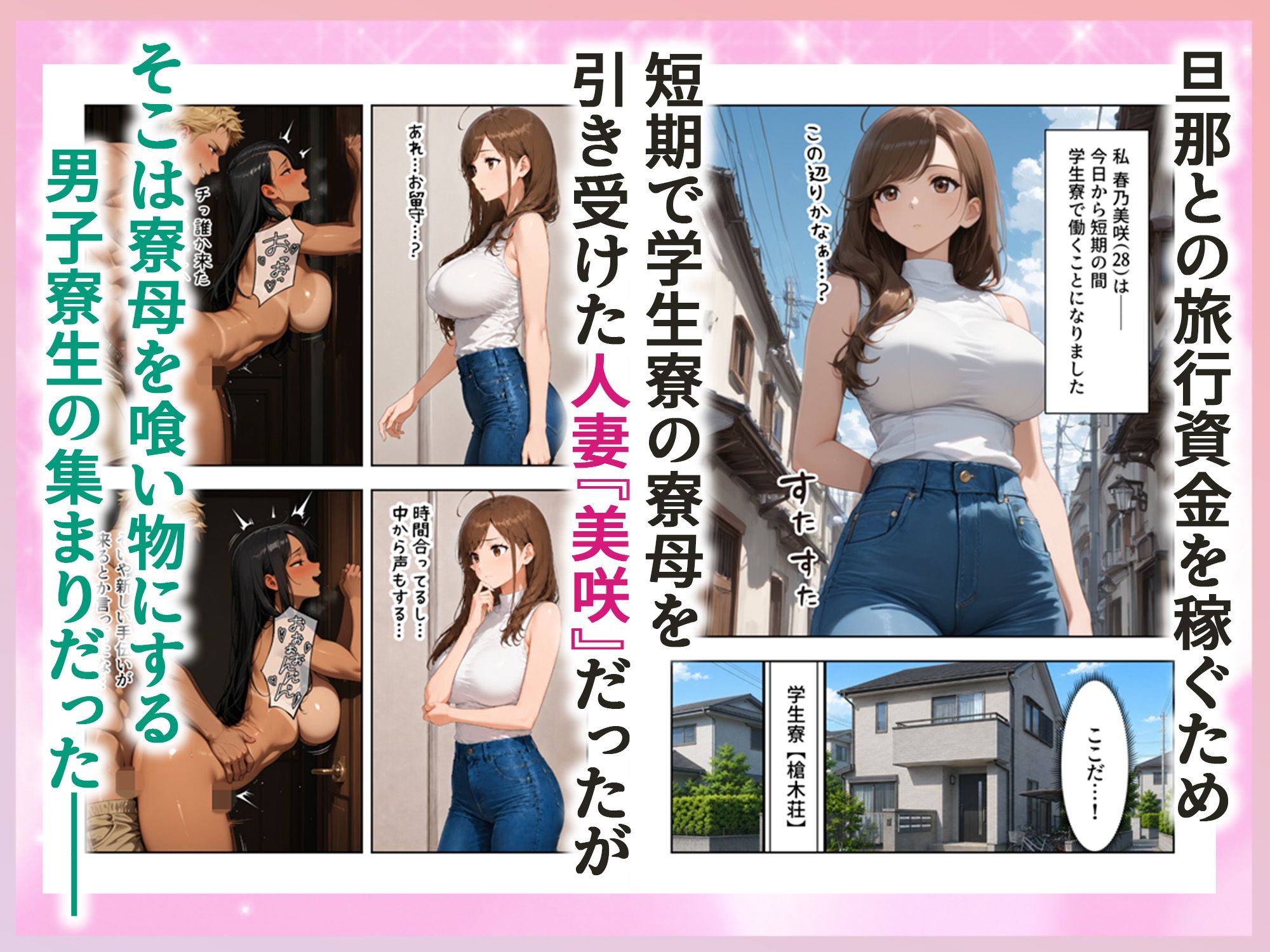 人妻寮母  清楚な人妻が生徒達に回されてメス堕ちした話 - サンプル画像 1