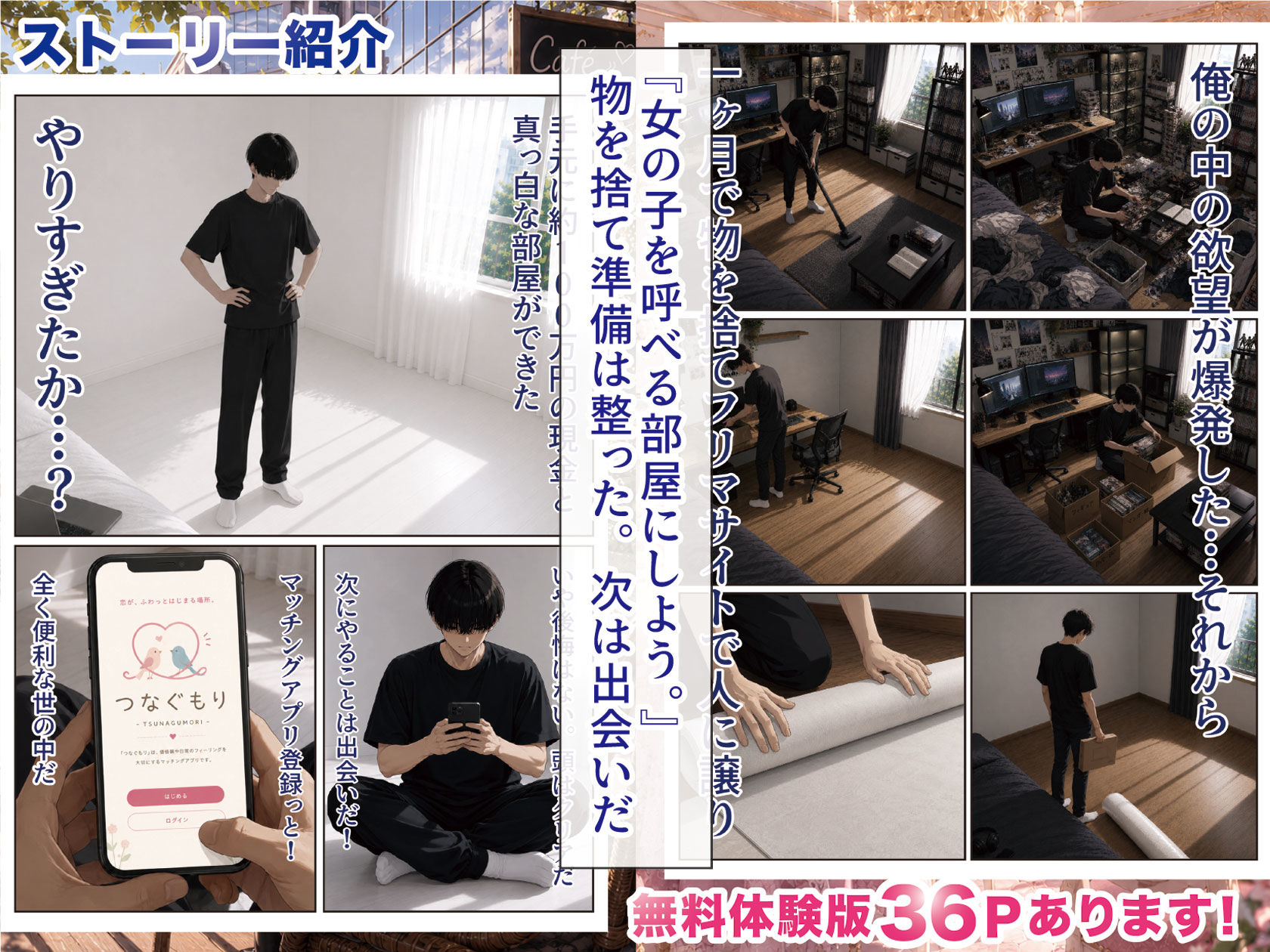物を捨てたらマチアプ無双した件vol.1 〜ミニマリストの部屋には何もない。女の子と二人きりになったら、もうやることはひとつだよね？〜 - サンプル画像 3