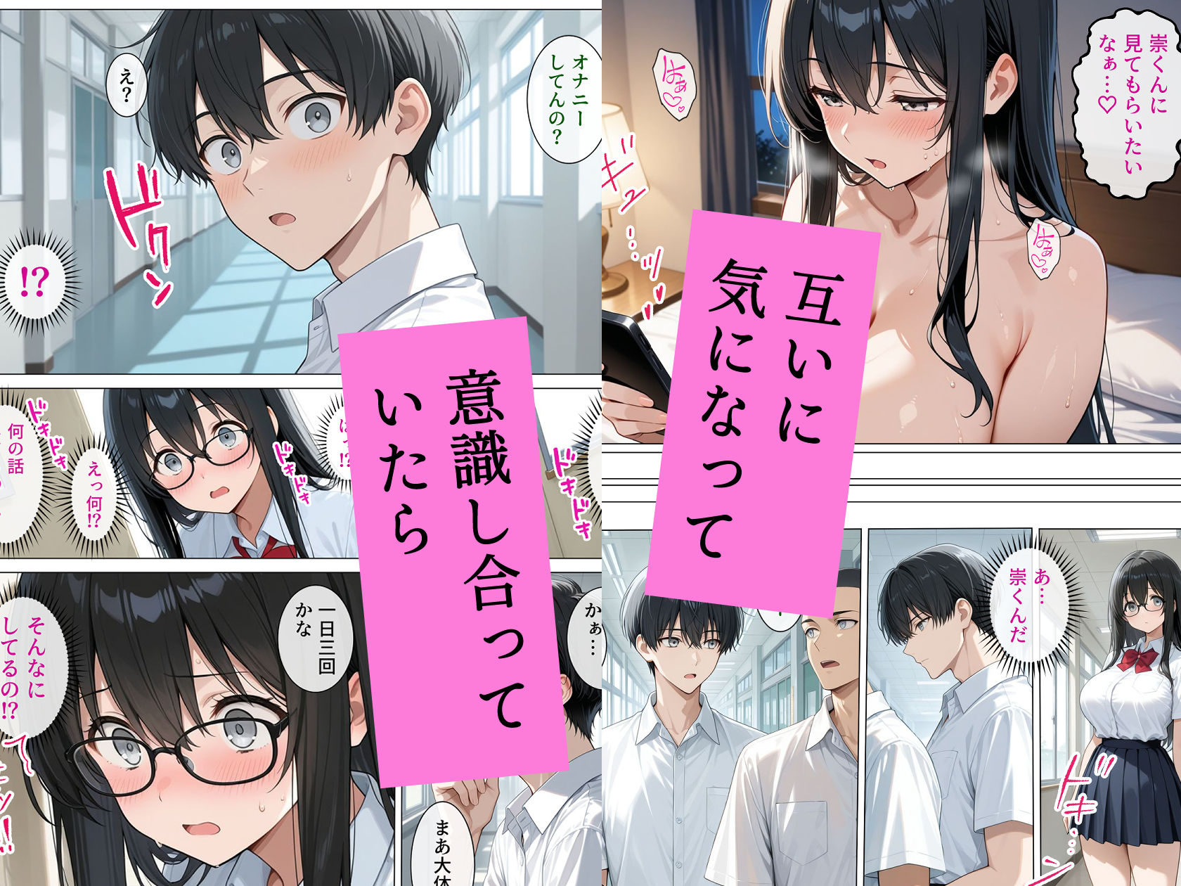 恋愛漫画みたいに互いを意識してたら両想いと分かって性欲全開発情セックス - サンプル画像 4