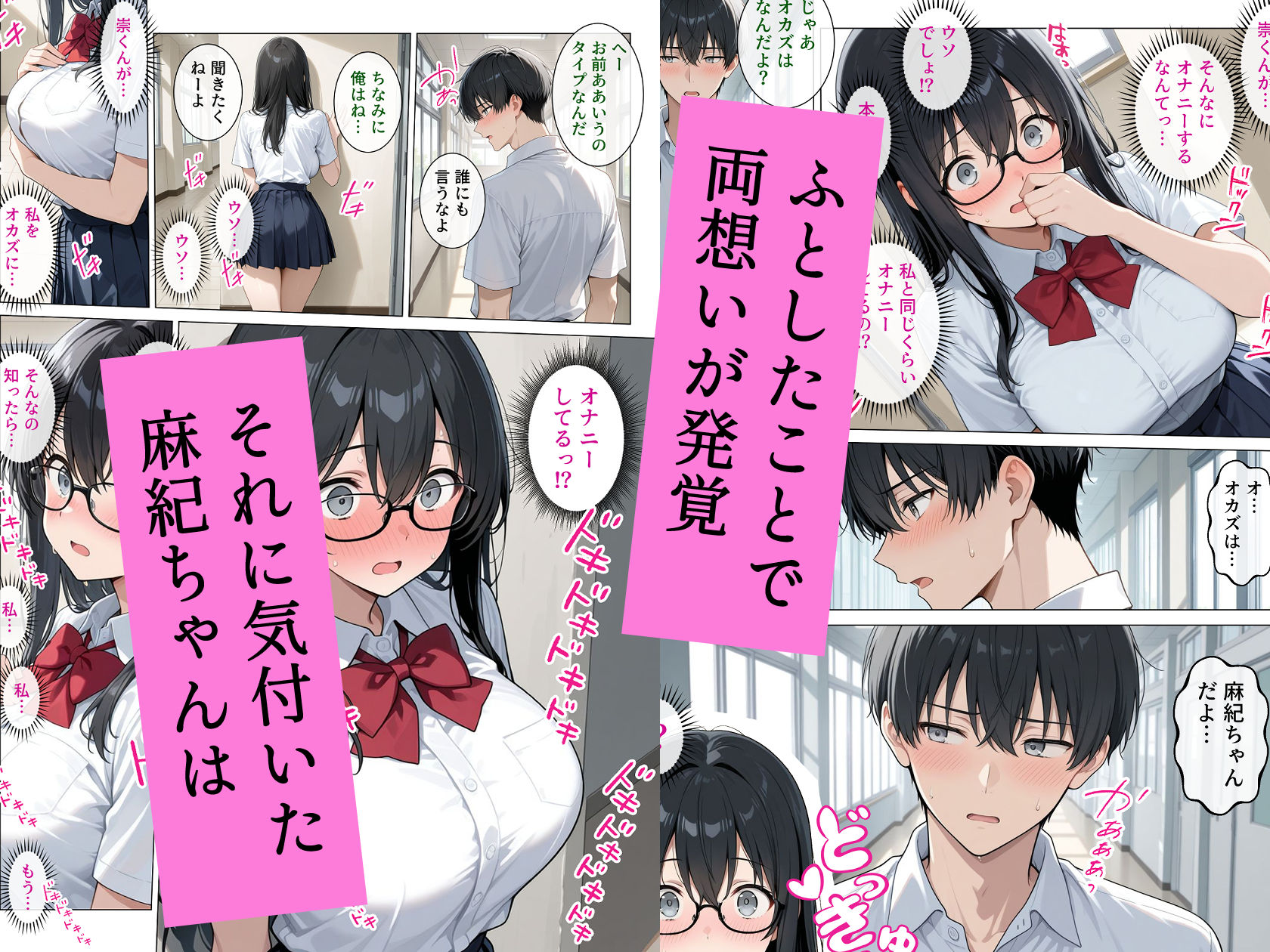 恋愛漫画みたいに互いを意識してたら両想いと分かって性欲全開発情セックス - サンプル画像 5