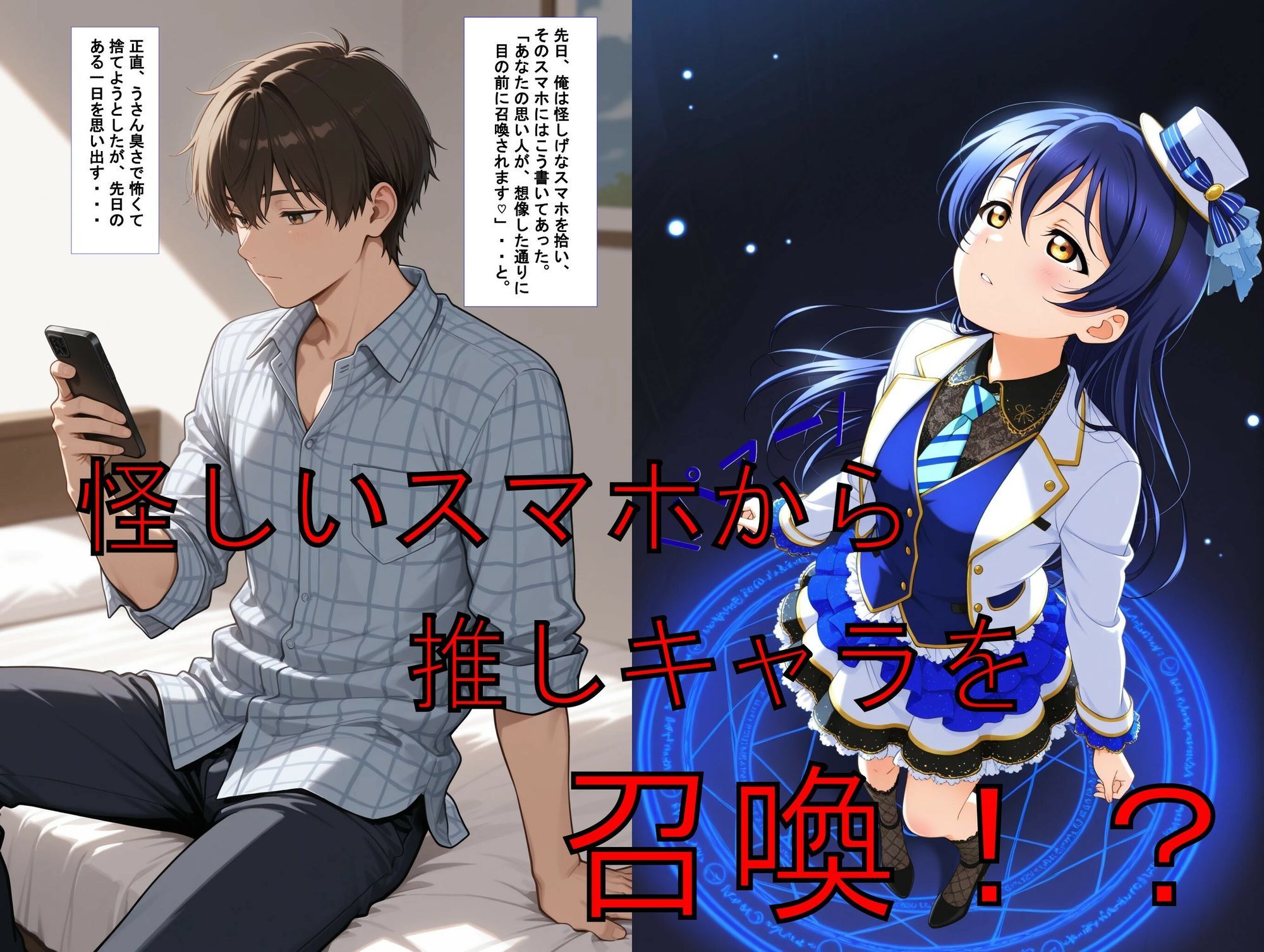 推しキャラ召喚した俺！  トップアイドル美少女を犯しつくす！  〜園〇  海未〜ver - サンプル画像 1