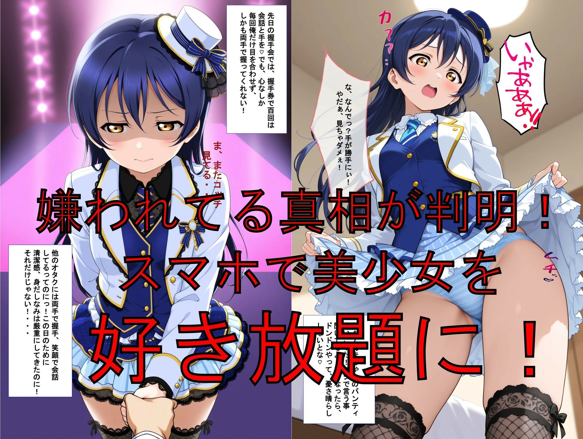推しキャラ召喚した俺！  トップアイドル美少女を犯しつくす！  〜園〇  海未〜ver - サンプル画像 2