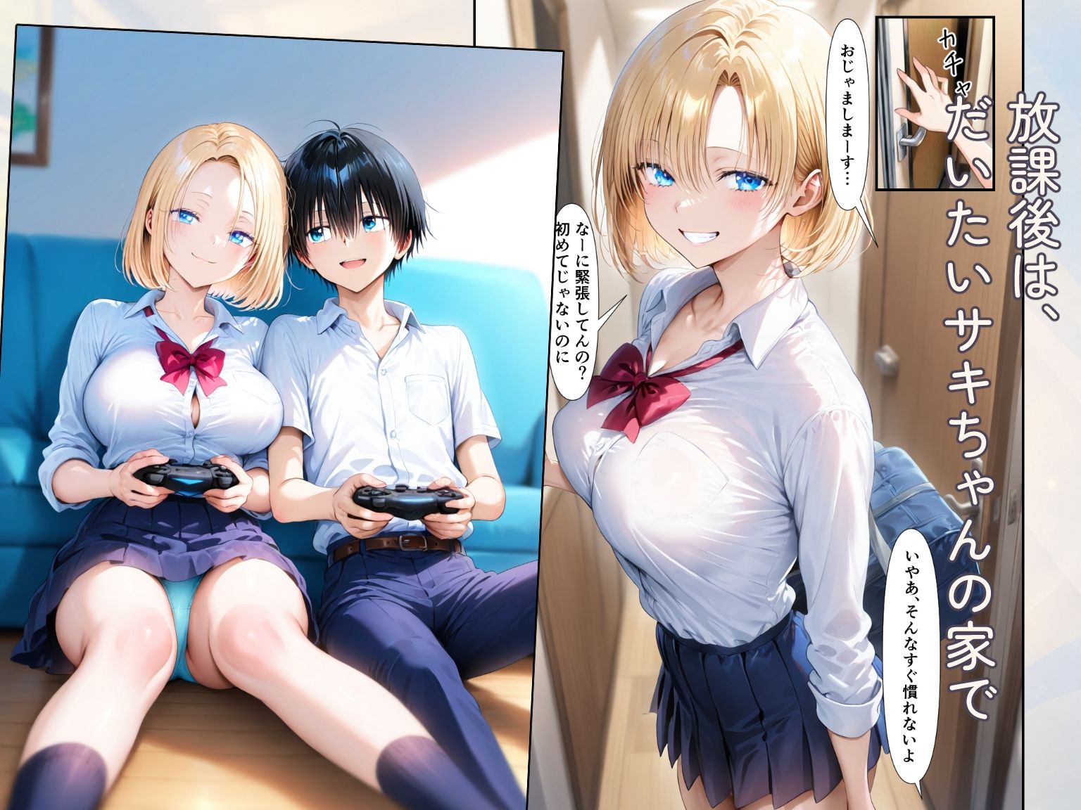 優しいギャルと僕の、甘い放課後 - サンプル画像 3