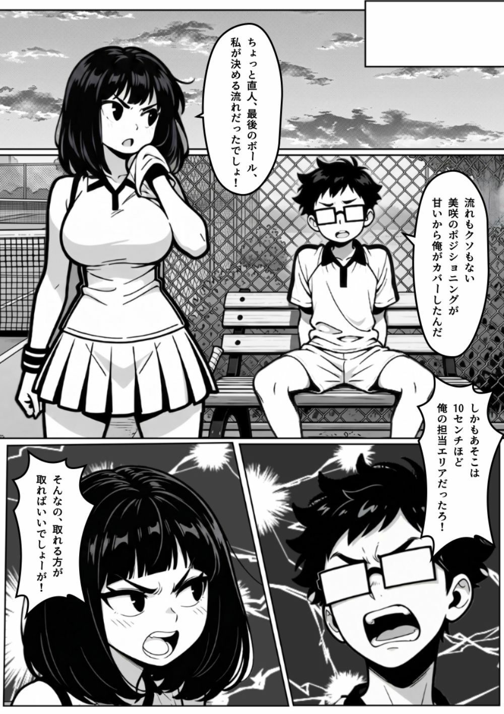本能に狂わされるわからせ特訓:最悪の相性だった僕たちが、夜のラリーで無敵のペアになるまで - サンプル画像 2