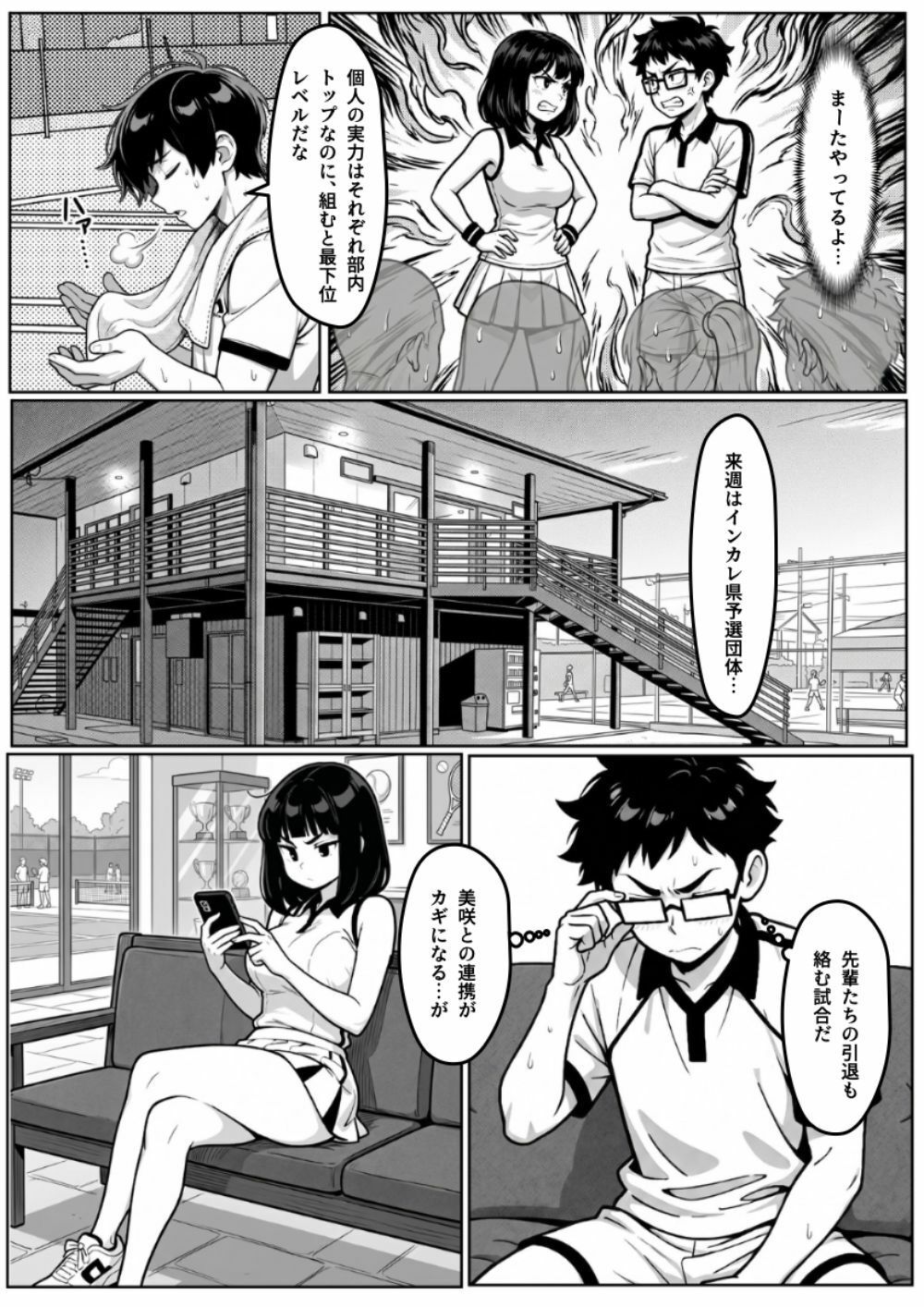 本能に狂わされるわからせ特訓:最悪の相性だった僕たちが、夜のラリーで無敵のペアになるまで - サンプル画像 3