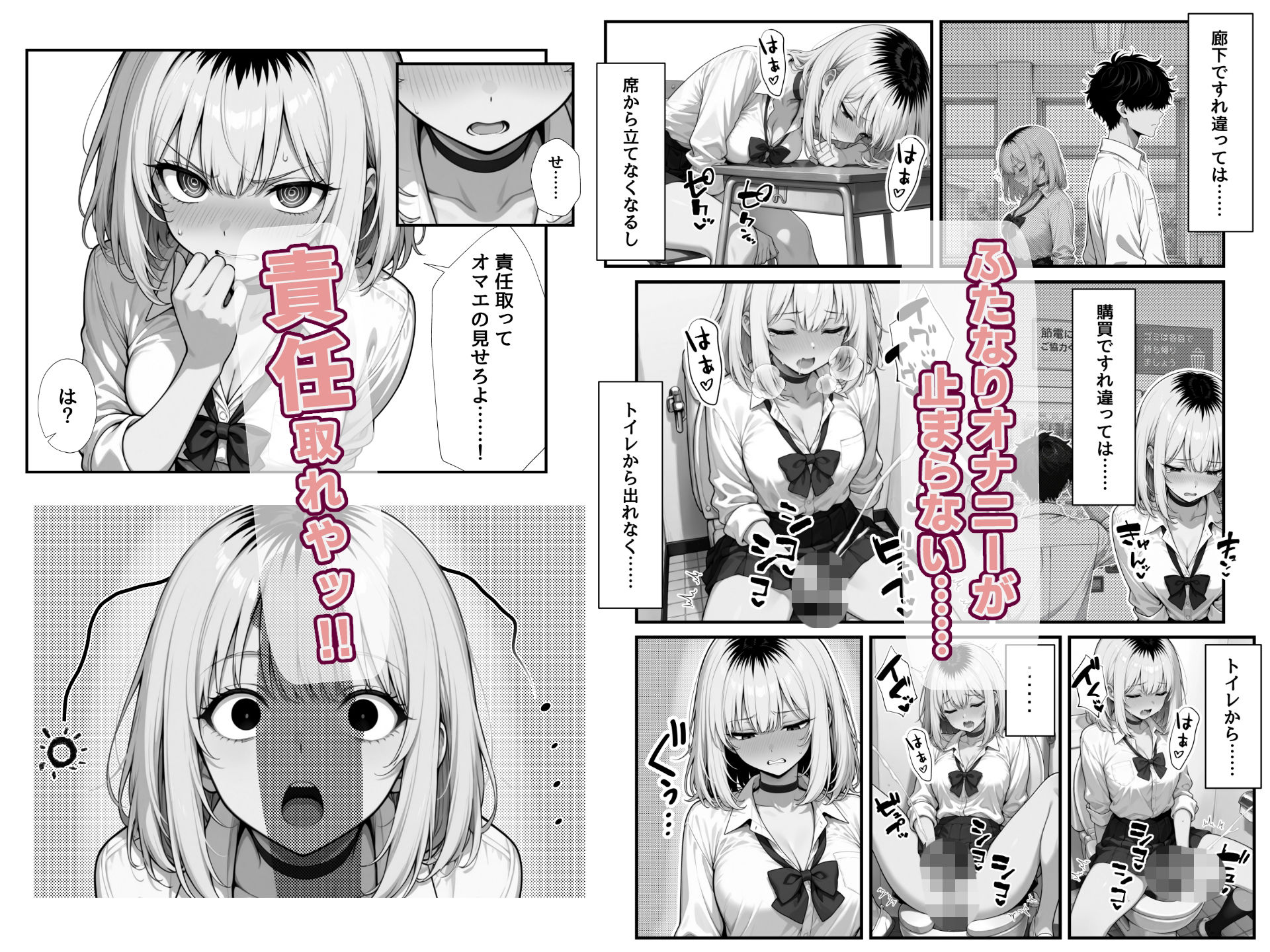 ふたなりヤンキー雑魚ちんぽマゾ先輩 - サンプル画像 3