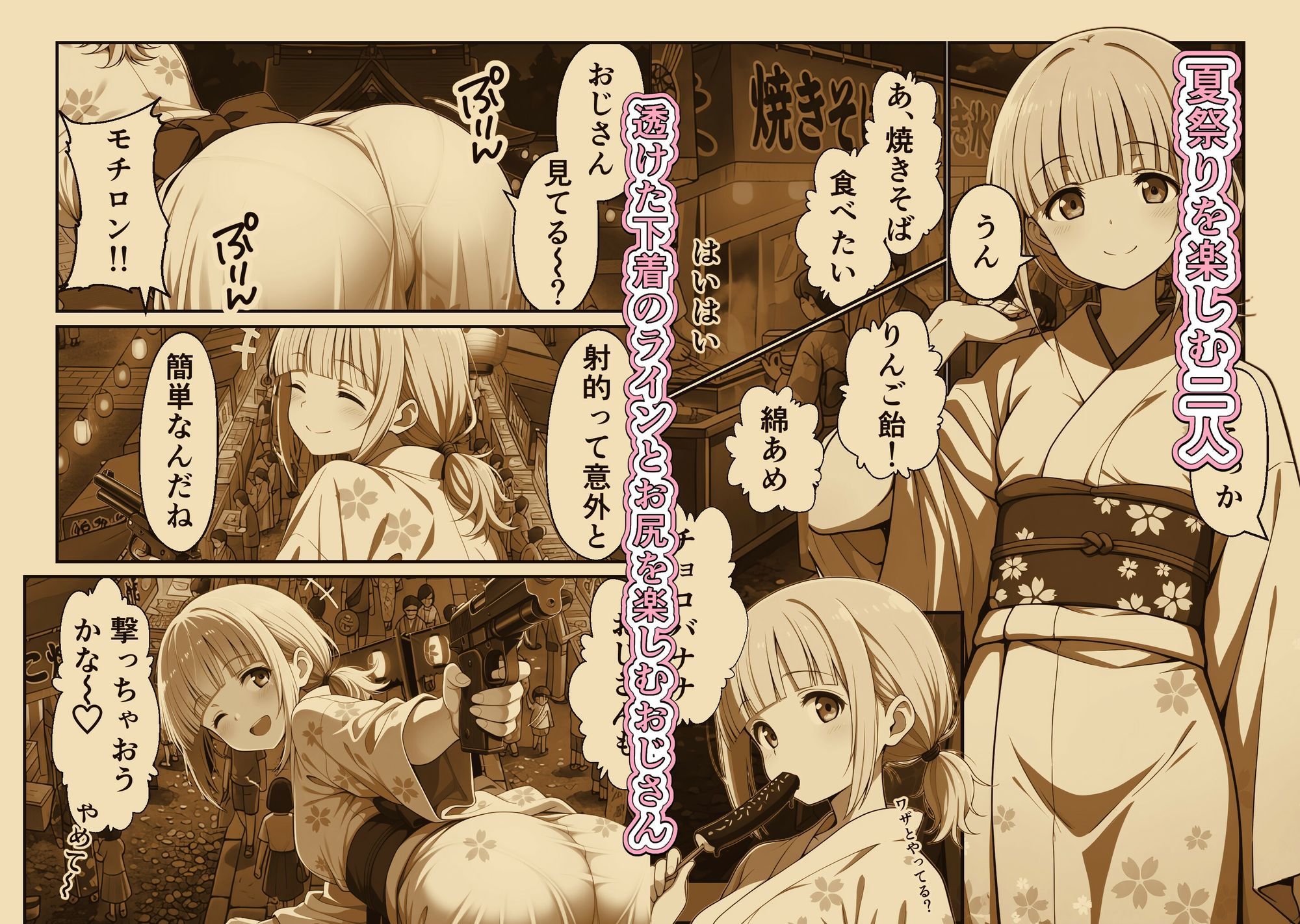 金髪ちゃんと夏祭り 〜浴衣デートで大興奮〜 - サンプル画像 5