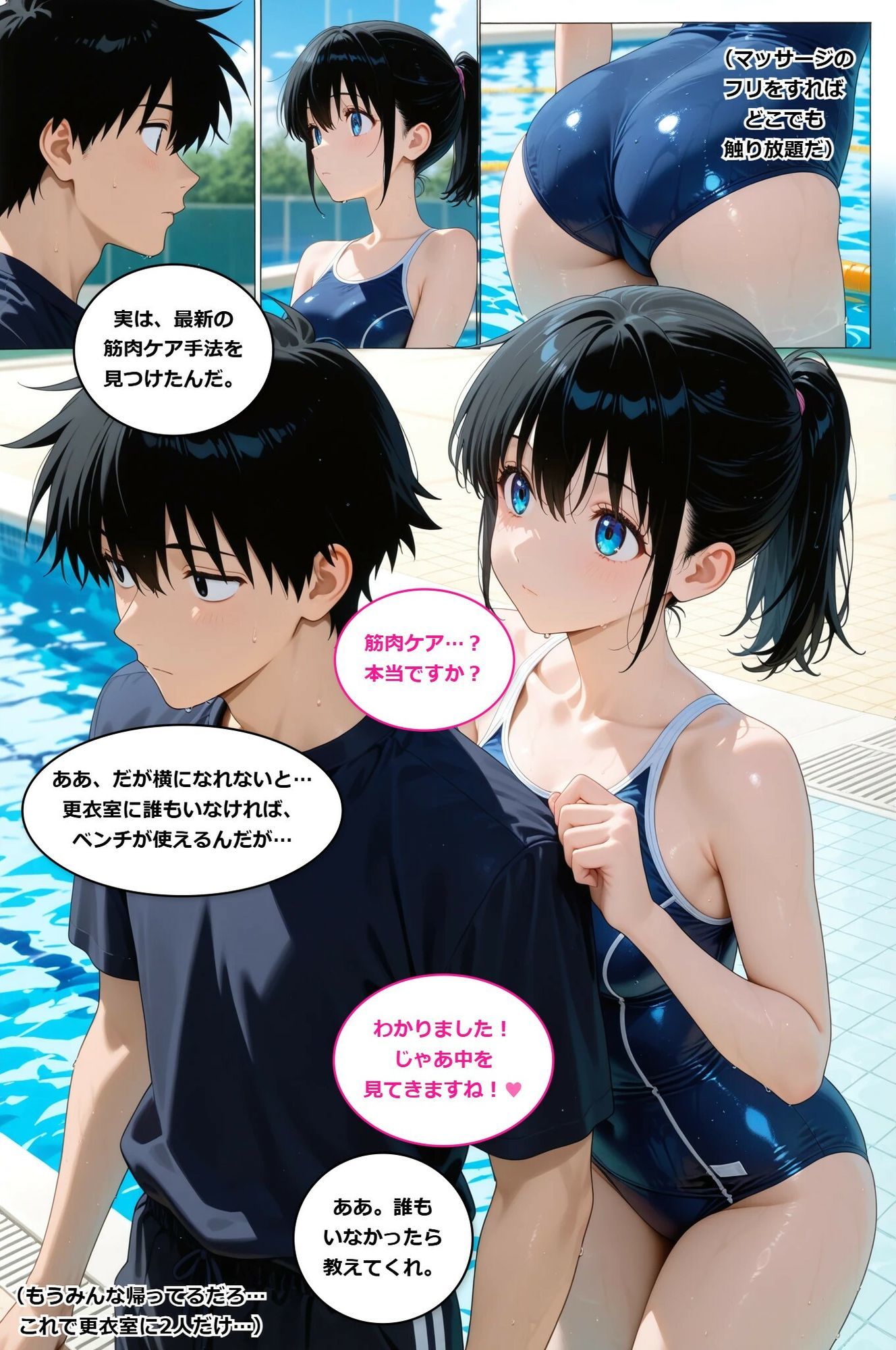 放課後の特別指導〜水泳部の先輩に、ぜんぶ教えてもらいました〜 - サンプル画像 2
