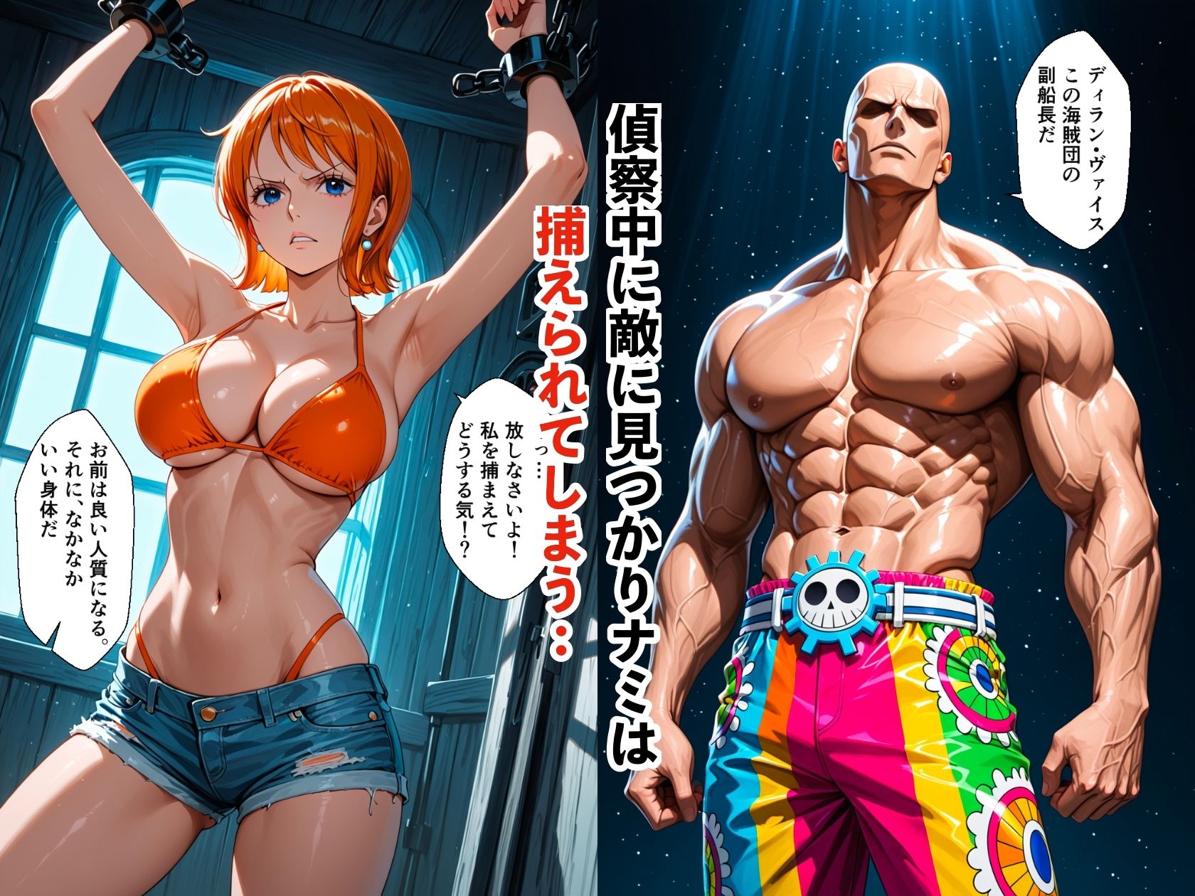 航海士ナミ  メス堕ち  大海賊に肉便器化された中出し調教 - サンプル画像 2