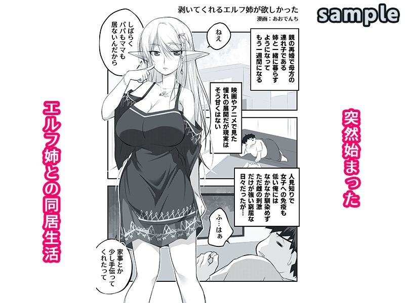 剥いてくれるエルフ姉が欲しかった - サンプル画像 1