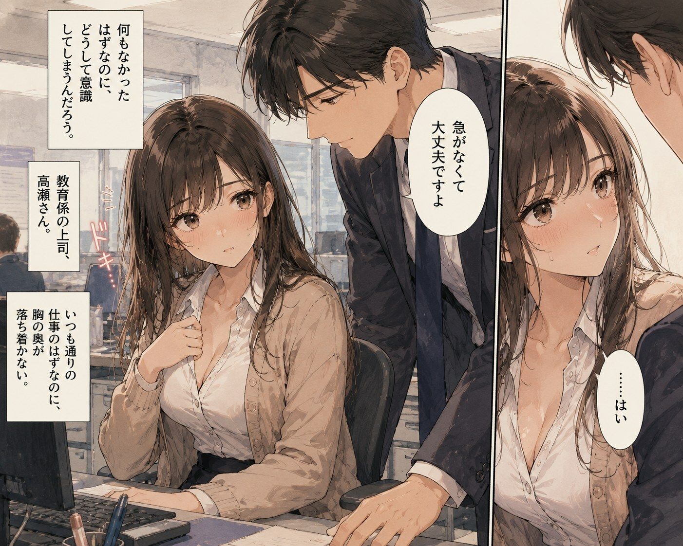 新入社員の彼女は歓迎会のあと帰らなかった ―教育係の上司― - サンプル画像 1