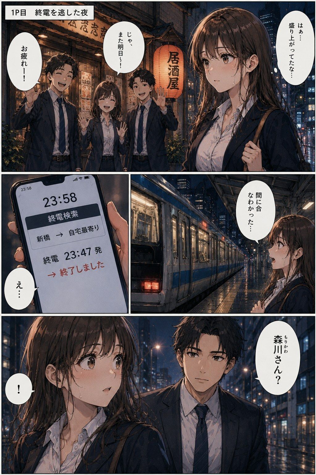 新入社員の彼女は、終電を逃した夜を忘れられなかった ―教育係の上司と、もう一度だけ― - サンプル画像 1