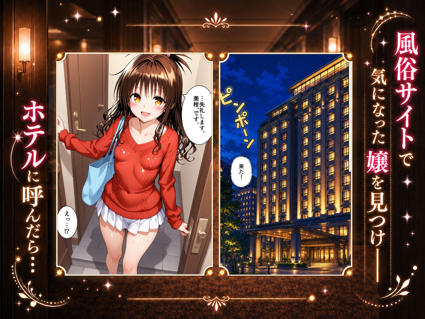 扉を開けたら美〇が立っていた - サンプル画像 1