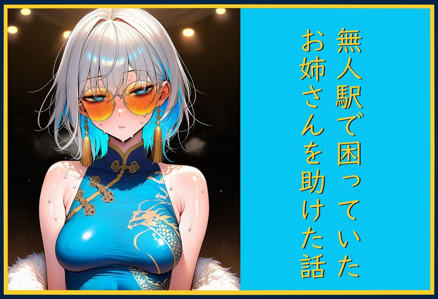 無人駅で困っていたお姉さんを助けた話し - サンプル画像 1