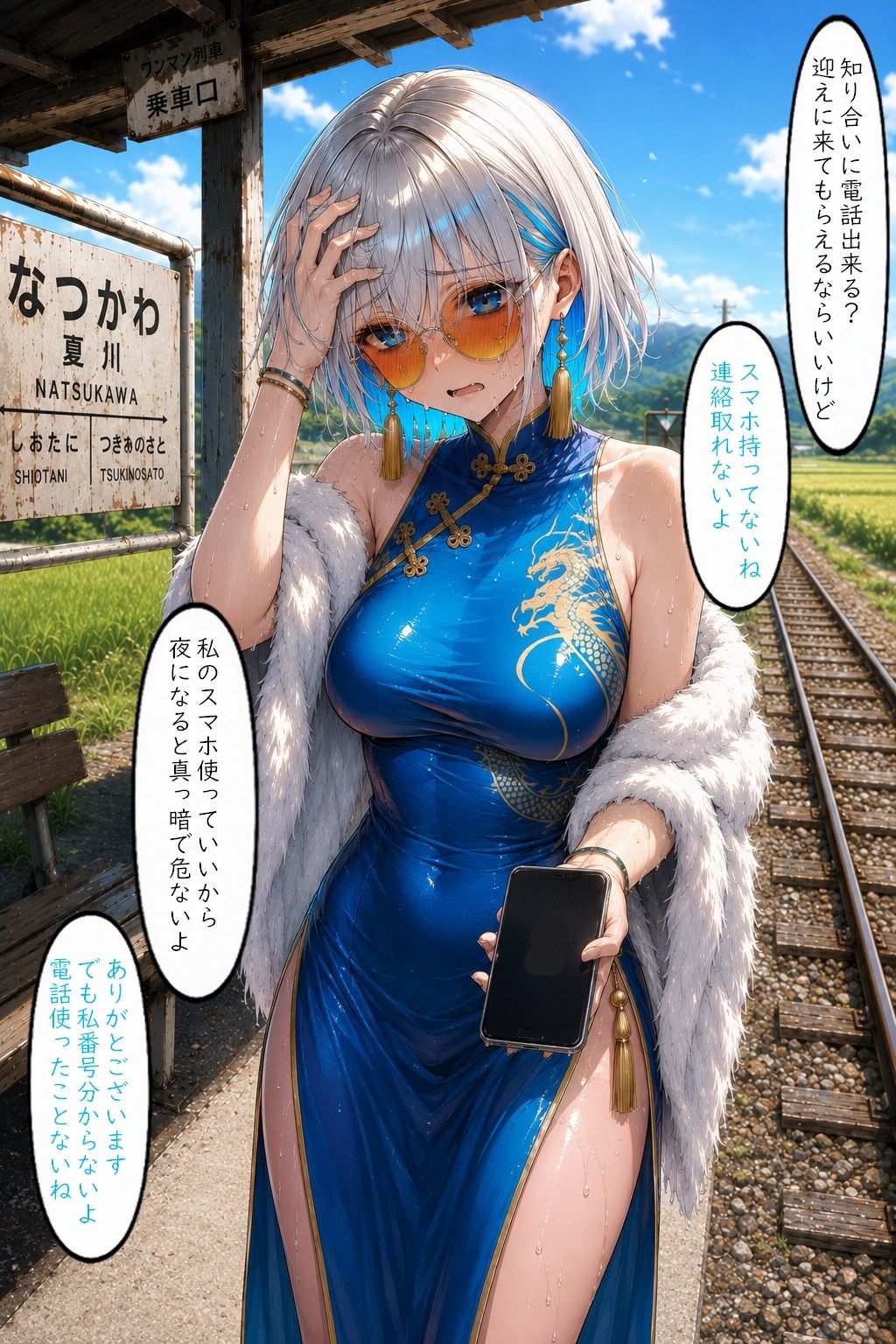 無人駅で困っていたお姉さんを助けた話し - サンプル画像 4