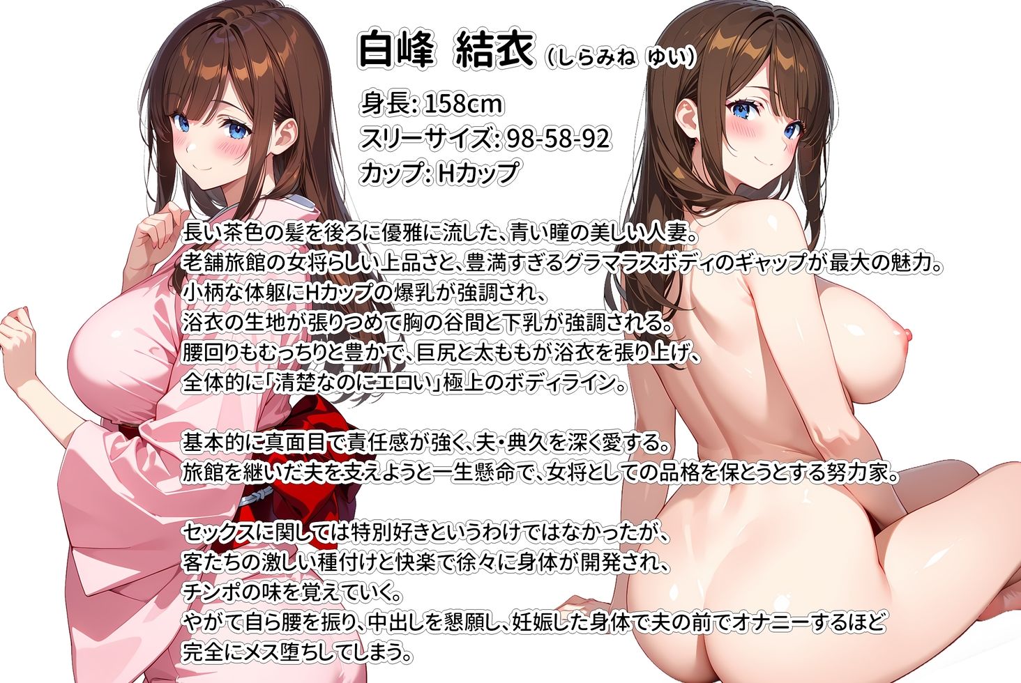 経営難の温泉旅館を守るため…爆乳人妻女将が客たちに種付けられて妊娠メス堕ち！ - サンプル画像 10