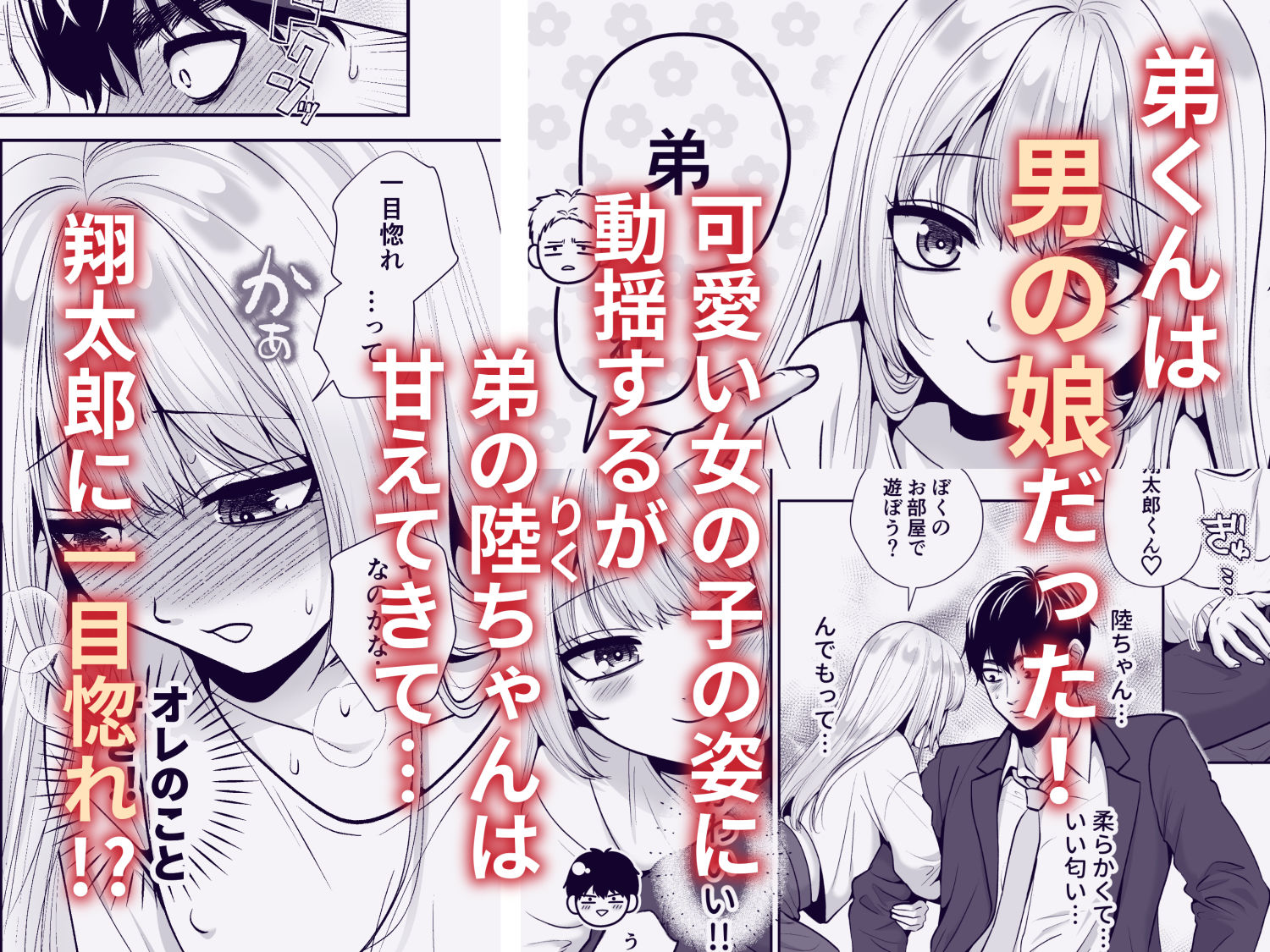 もらった弟くんは雑魚乳首の男の娘でした - サンプル画像 2