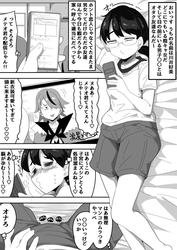 オタク女友達と交尾するだけの話し - サンプル画像 2