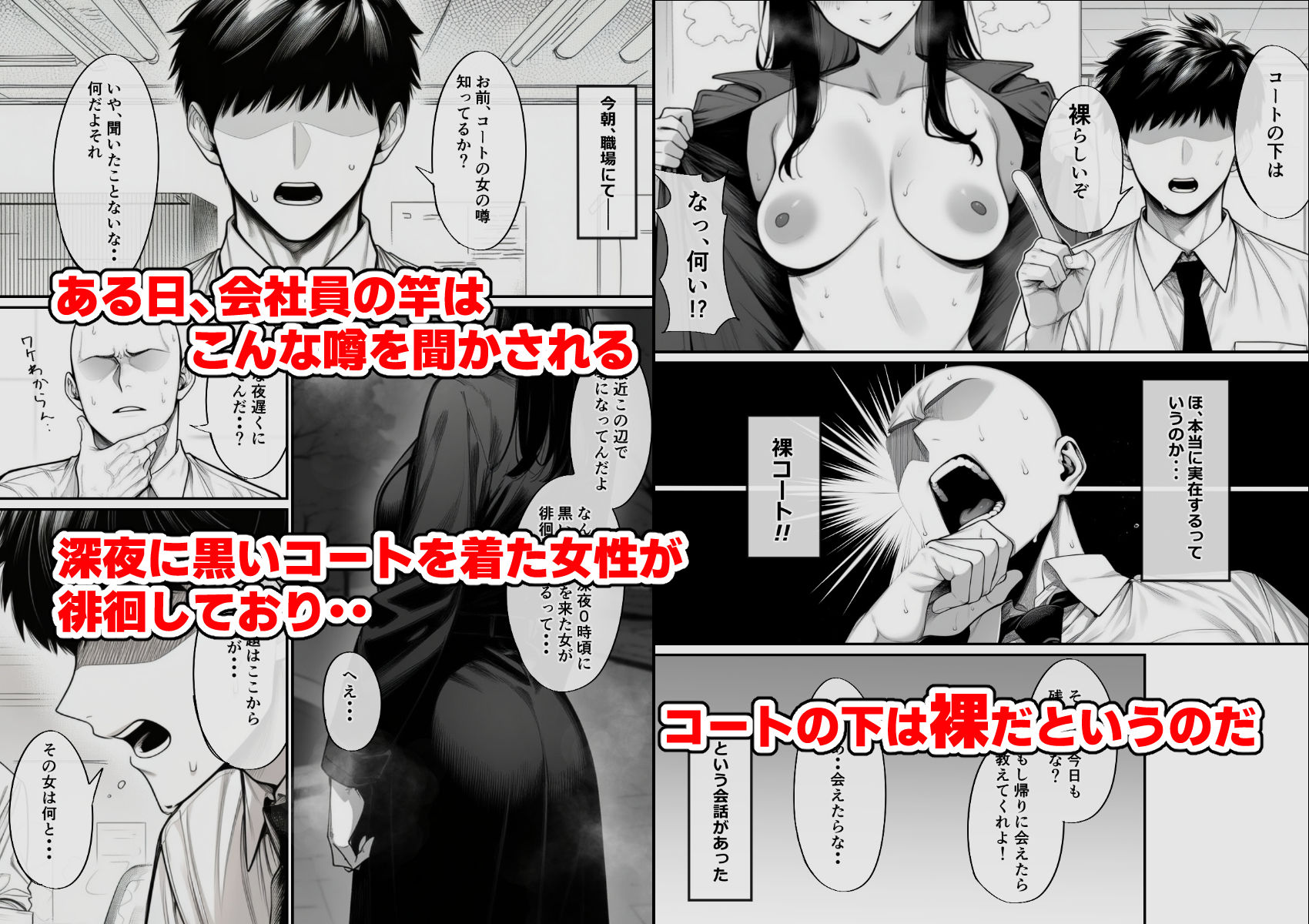 裸コートの娘ちゃんと野外セックスする話 - サンプル画像 1