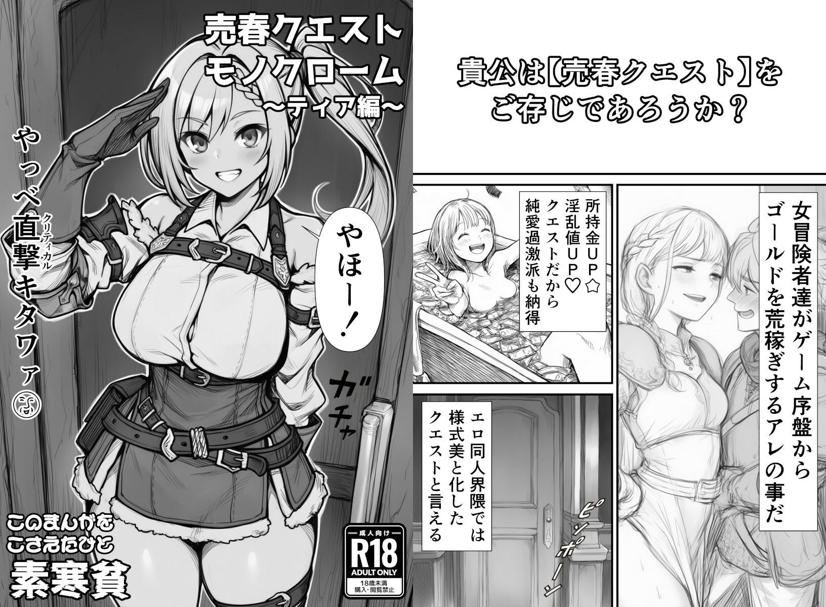 売春クエストモノクローム〜ティア編〜 - サンプル画像 1