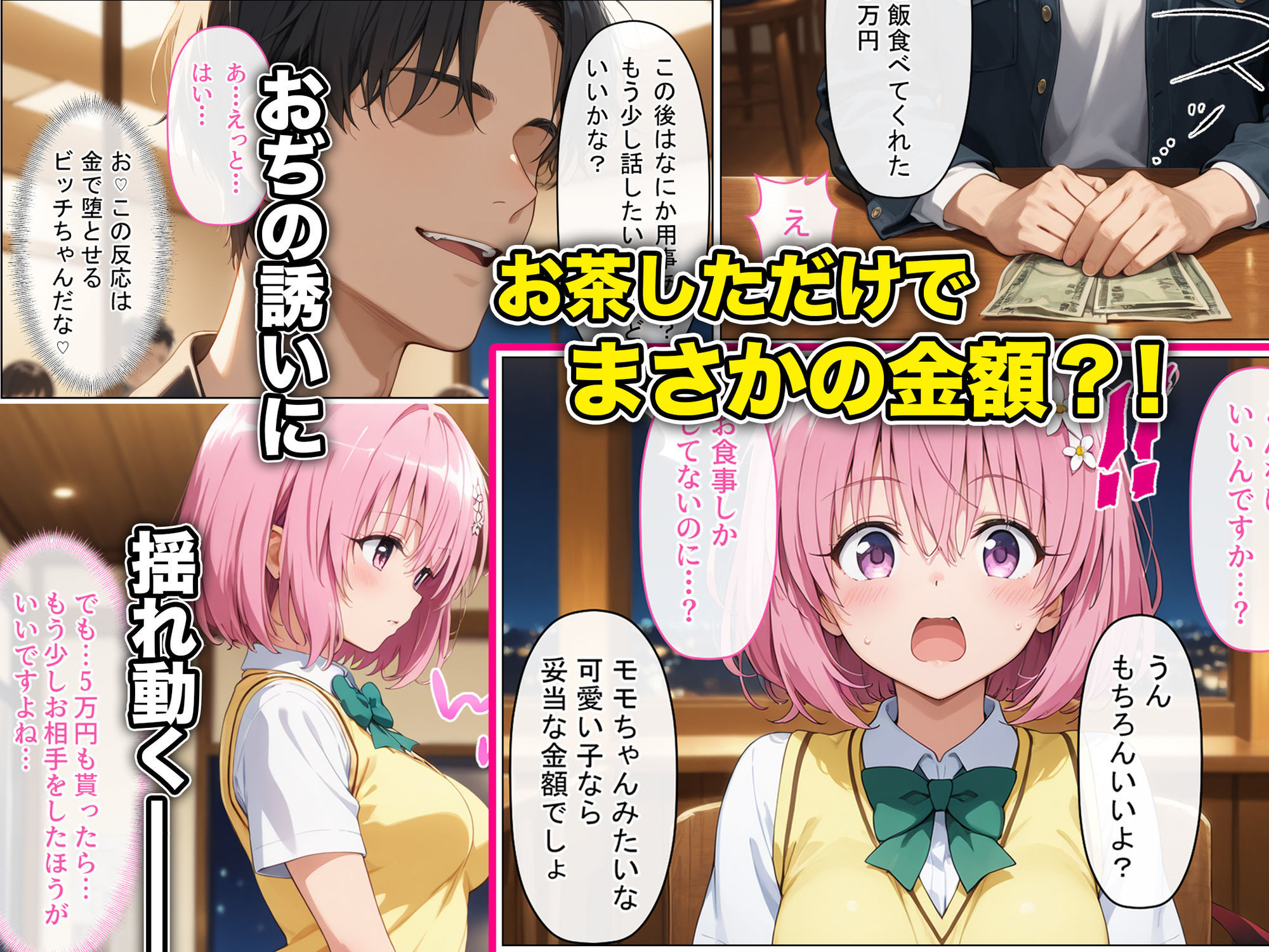 放課後、彼女たちはパパと会う〜本番NGのはずが…生中出し種付けレ●プされてまさかの快楽堕ち〜 - サンプル画像 3