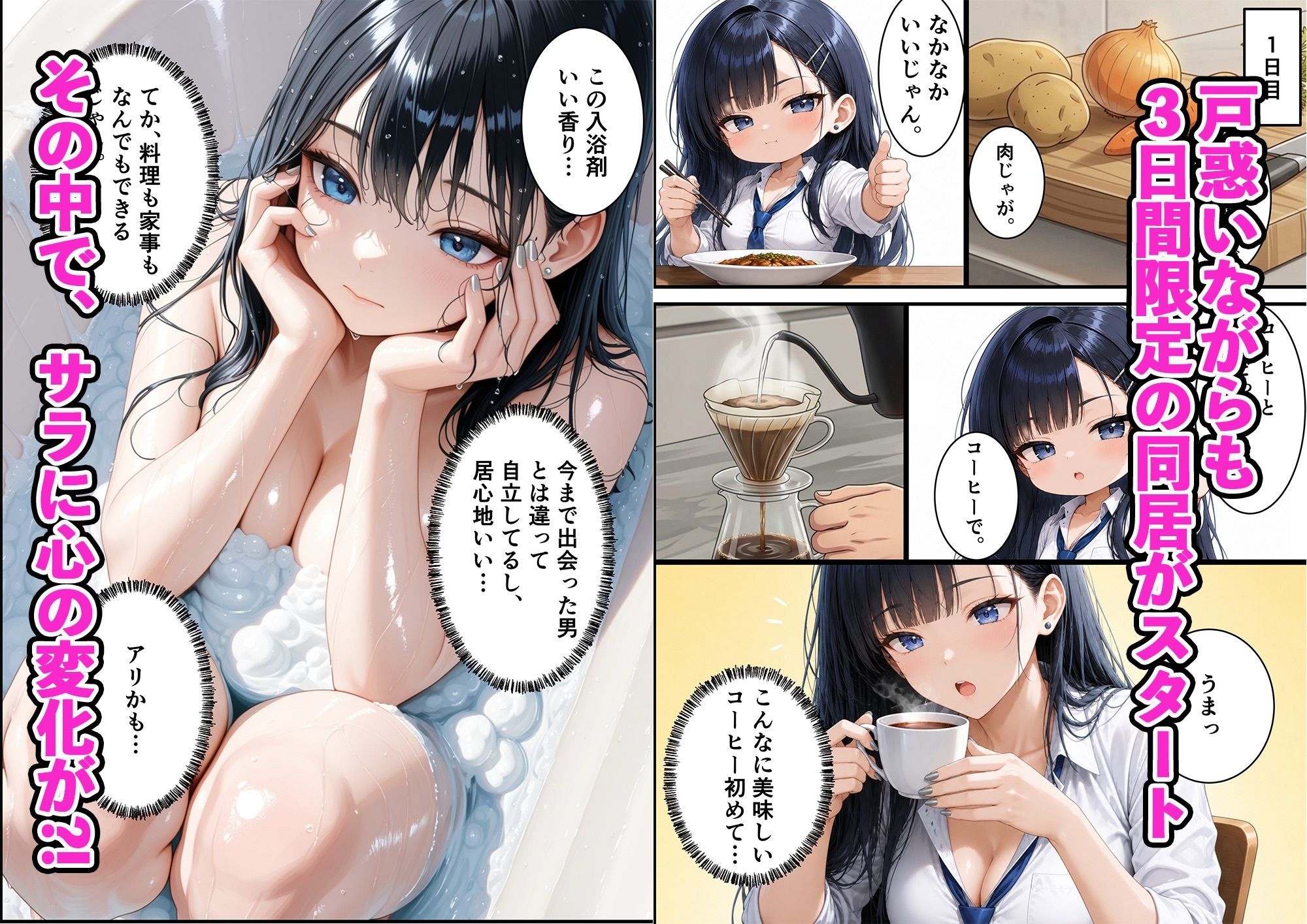 隣人のクールギャルを助けたら実はどスケベで搾取され続ける話 - サンプル画像 3
