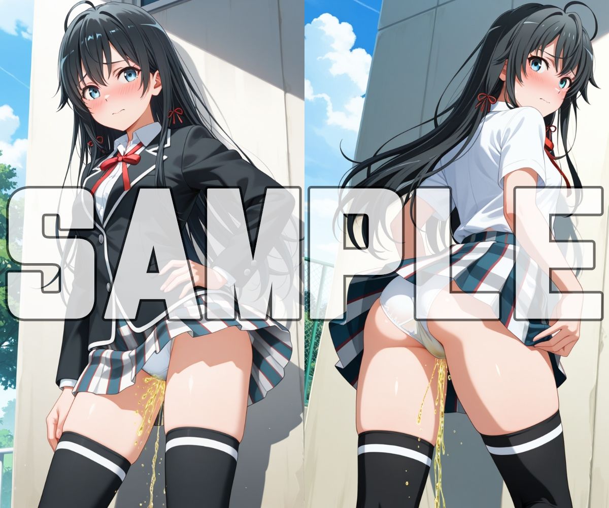 おしっこお漏らしチャレンジ【俺ガ〇ル スクールライフ編】 - サンプル画像 1
