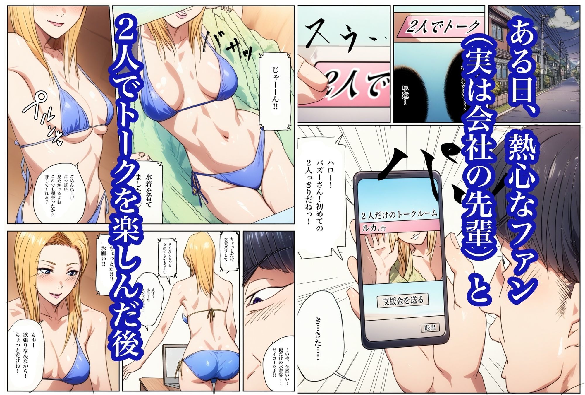 生配信でリモってオナニーしてしまい、弱みを握られてリモコンバイブ入れられた話 - サンプル画像 4