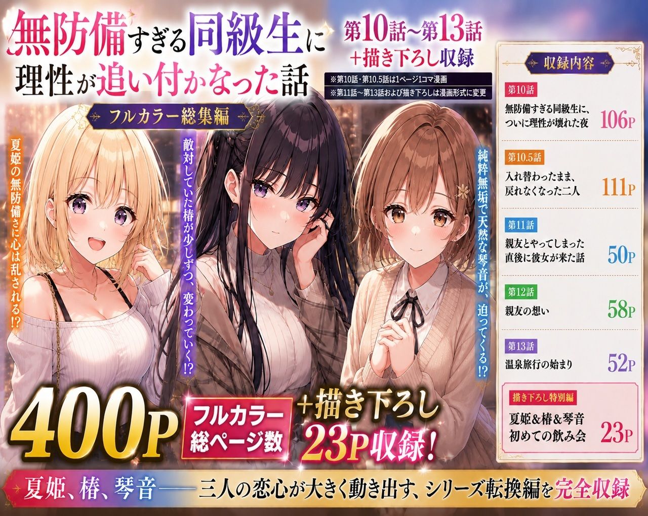 無防備すぎる同級生に、理性が追いつかなかった話【第10〜13話 総集編】 - サンプル画像 1