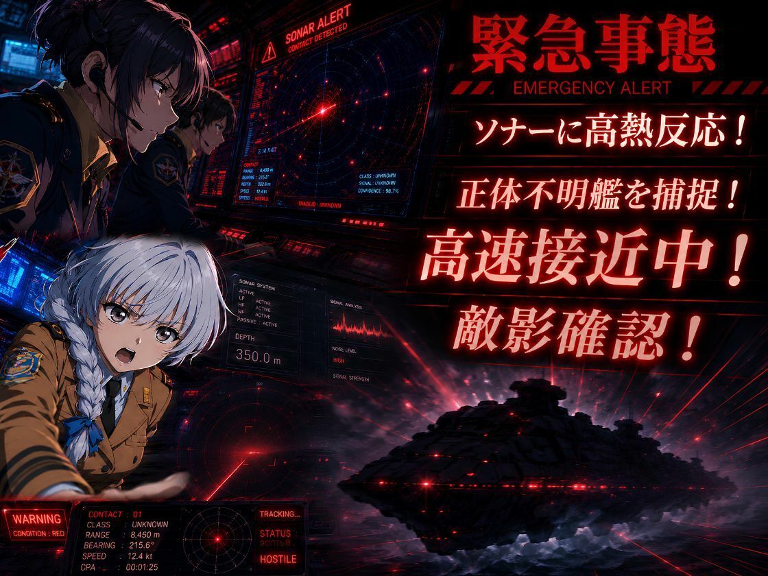 【敗北】捕らわれた艦長テスタ点‥…仲間を守るための沈黙 - サンプル画像 1