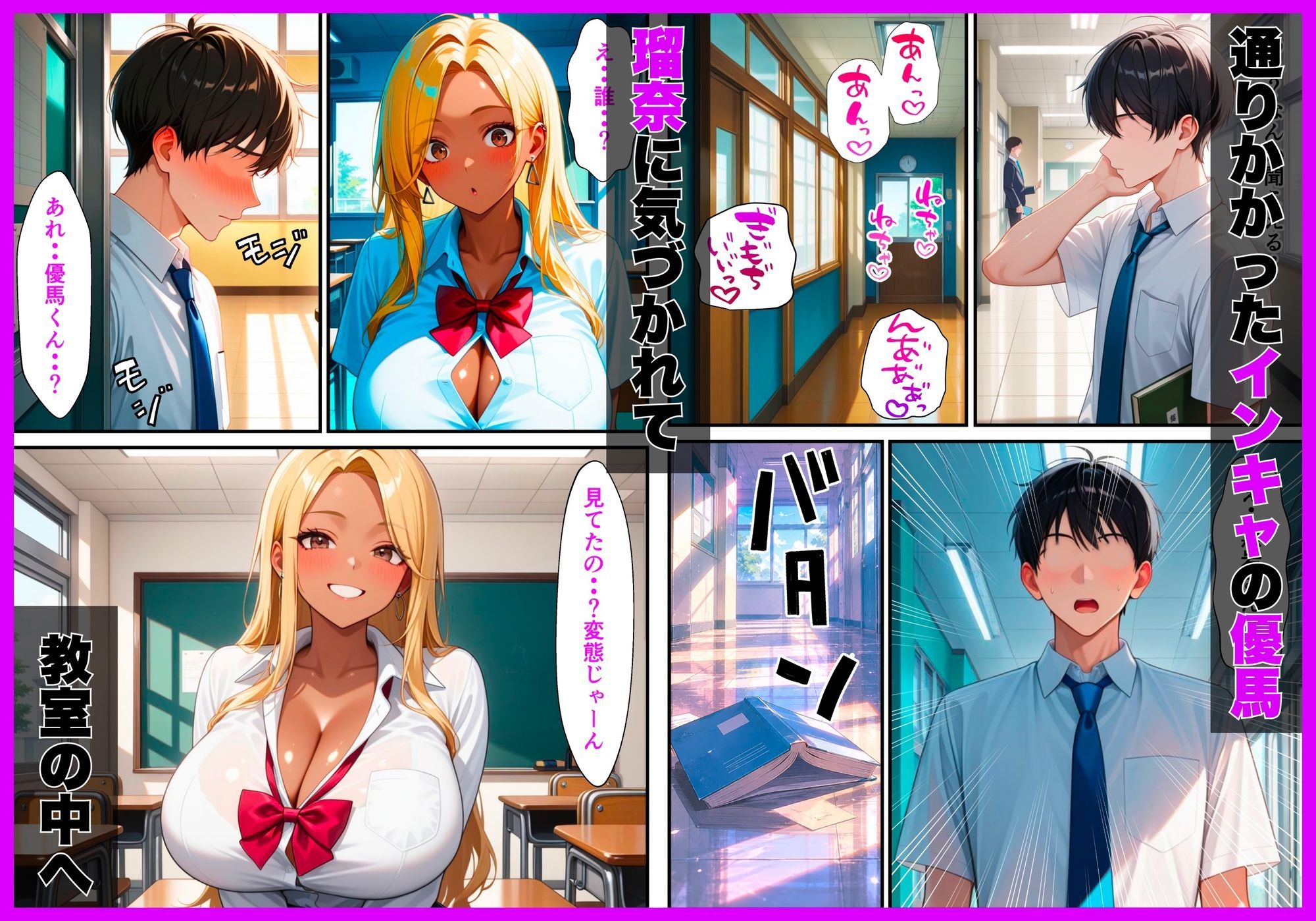 一軍黒ギャルのオナニー遭遇で童貞卒業中出しセックスした話 - サンプル画像 2