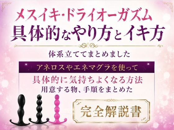 メスイキ・ドライオーガズム 具体的なやり方とイキ方 体系立ててまとめました     アネロスやエネマグラを使って 具体的に気持ちよくなる方法 用意する物、手順をまとめた 完全解説書 - サンプル画像 1