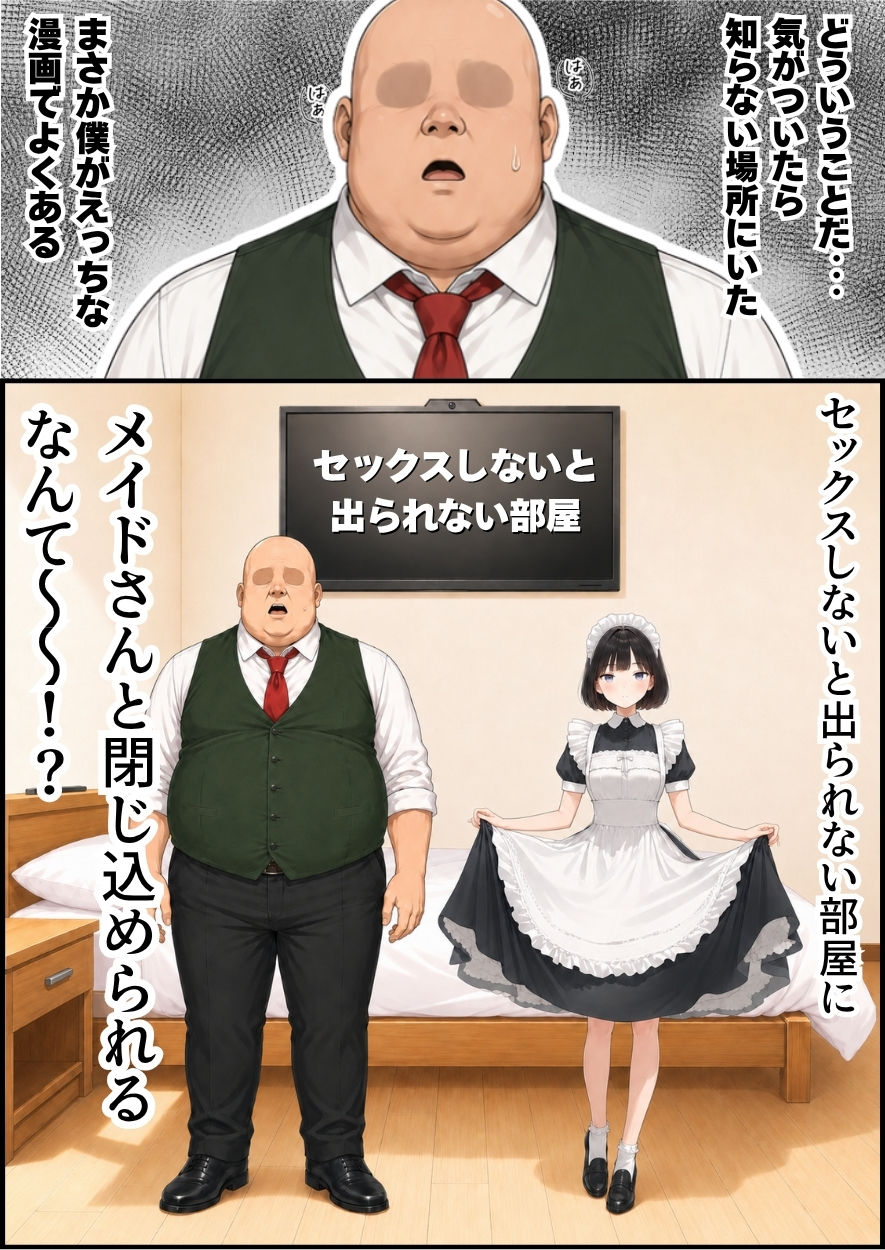 セックスしないと出られない部屋にジト目メイドさんと閉じ込められたんだが・・・ - サンプル画像 1